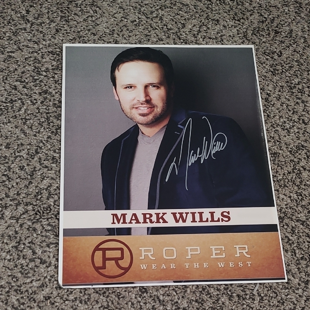 Mark Wills Autographed Roper Poster - Picture 1 of 6
